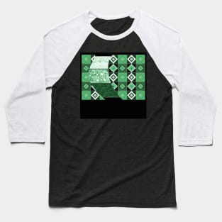 waves and risk patterns in the city outbreak ecopop art design Baseball T-Shirt